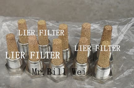 Brass Porous Filter element Muffler